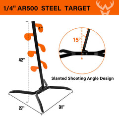 Highwild AR500 paddles ready for high-visibility hits.