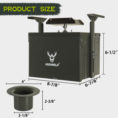 Highwild deer feeder dpcu digital timer示 demonstrating programmable feeding windows for wildlife management.