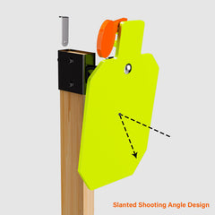Highwild heavy-duty shooting stand provides stability on uneven ground.