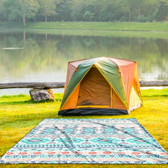 HIHOHO Beach Blanket sandproof surface repels debris and makes shaking clean easy.