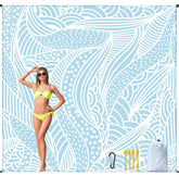 HIHOHO Beach Blanket Waterproof Sandproof laid flat on sand with easy sand removal