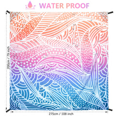 HIHOHO blanket water-resistant and sand-proof keeps feet clean