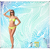 HIHOHO Beach Blanket waterproof sandproof for dry, clean sand-free beach days.