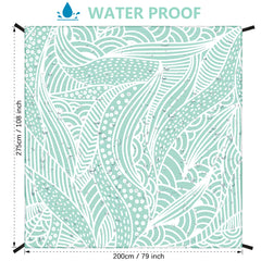 HIHOHO compact foldable blanket packs into a small travel pouch.