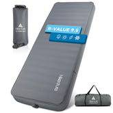 Hikenture 4-inch sleeping pad side view highlights plush support for side, back, and stomach sleepers.