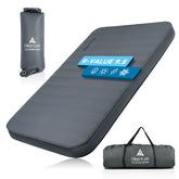 Hikenture extra thick double self-inflating sleeping pad fully set up for camping comfort