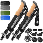 Hiker Hunger Outfitters folding trekking poles compact-15in for travel.