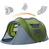 HIKERBRO popup tent skylight view enabling daytime and nighttime sky visibility