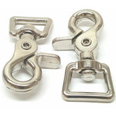Hill Saddlery 3-4 inch scissor swivel snaps prevent tangling on reins