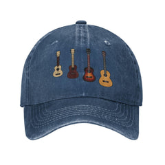 Hillback unisex navy trucker cap back view highlights adjustable fit