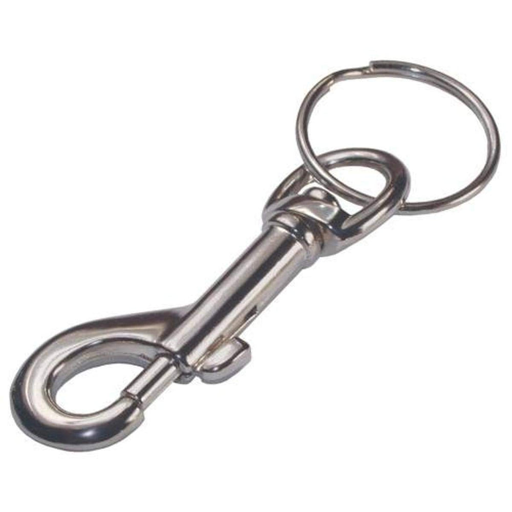 hillman 701306 metal snap hook with key ring in silver offers easy key access