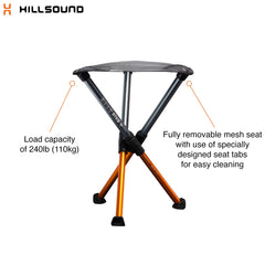 H Hillsound BTR Stool 17-inch dimensions highlight versatile height options.