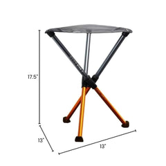 Hillsound BTR Stool in use during hiking on a trail with stable support.