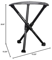 Hillsound BTR stool legs closeup showing aerospace-grade aluminum construction.