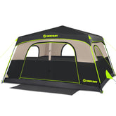 HINSTANT 4/6/8-person tent being set up in 60 seconds for quick family shelter
