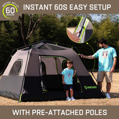 HINSTANT rainfly seams provide reliable weather protection
