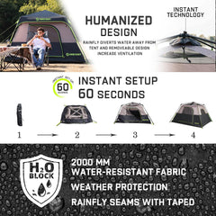 HINSTANT tent waterproof fabric protects against rain and damp