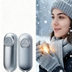 Hiolpen rechargeable hand warmers 2-pack front view provide quick, even warmth on the go.