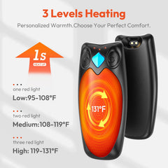 Hipappy hand warmers charging case open shows quick recharge on the go