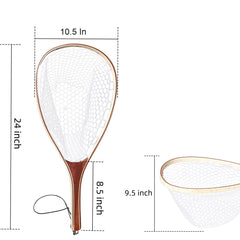 Hipicute net features soft rubber mesh that minimizes fish injury.