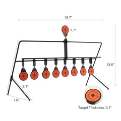 Hiram Resetting Target four bottom targets captures rapid reset action.