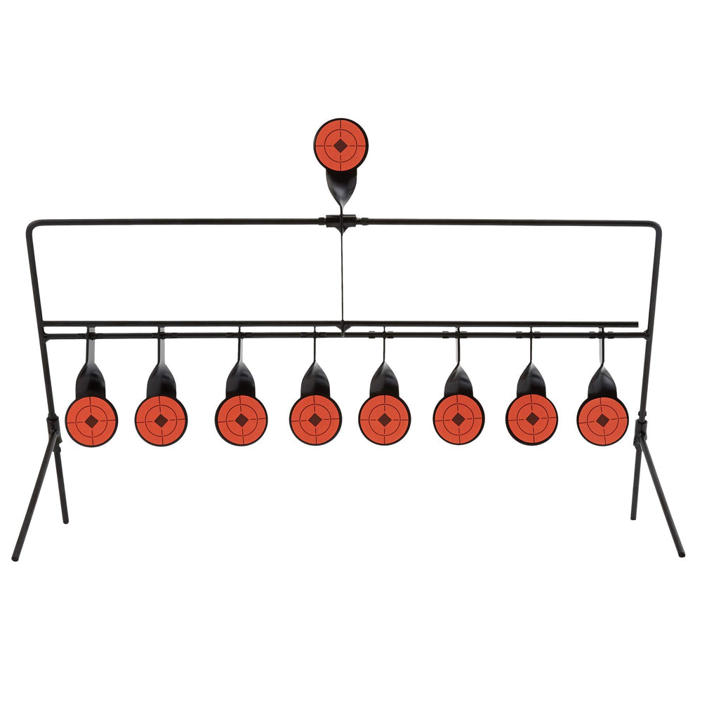 Hiram Resetting Target portable design enables easy backyard practice.