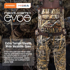HISEA adjustable neoprene suspenders with quick-release buckles for easy on/off.