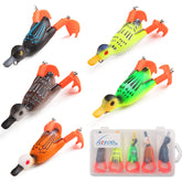 HISOO Duck Lure soft bait with rotating feet disturbs surface to draw strikes