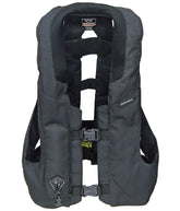 Hit-Air MLV Airbag Vest front view shows lightweight, breathable fit for daily riding.