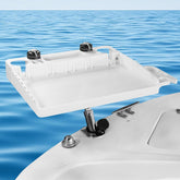 HITORHIKE boat cutting board with stainless steel arm mounted on boat