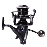 HiUmi carp reels front view showing sleek design for confident casting.