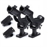 HiUmi adjustable rotatable fishing rod holder mounted on boat rail