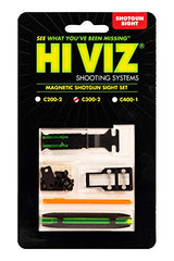 HIVIZ rear sight adjustable for windage and elevation with green LitePipes.