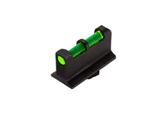 HIVIZ interchangeable front sight mounted on Glock handgun