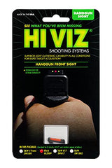 HIVIZ Glock front sight in red with resin overmold for durability.