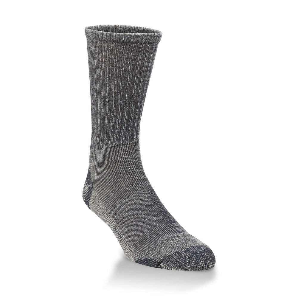 HIWASSEE light outdoor crew socks charcoal xl provide all-season comfort and trail grip for hiking.