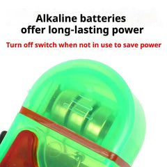 Inline view showing adjustable sensitivity dial