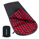 HiZYNICE sleeping bag with flannel lining for warm, cozy nights outdoors.