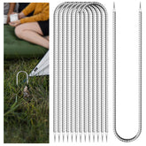 Hldgras 20pc trampoline stakes pack keeps outdoor setups secure.