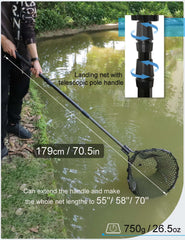 Extended telescopic handle for long reach