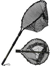 Main view of Hlotmeky rubber landing net with aluminum frame