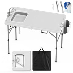 HLPB removable faucet and hose enable flexible water access during outdoor meals.