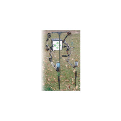 HME Archer's Practice Hanger secured in the ground for stable solo practice.