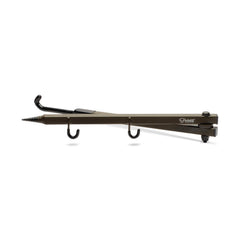 HME bow hanger with two accessory hooks for rattle bag and range finder