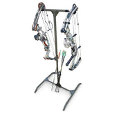 HME hard surface bow hanger with dual-sided bow racks