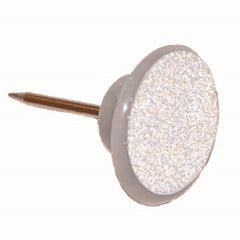 HME plastic reflective tack with white face, 50-pack, easy installation for visible trails