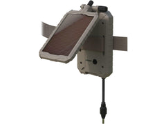 HME Sol-Pak 5000mAh solar panel powering trail cameras for extended field use.