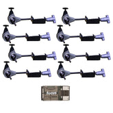 HME T-Post Trail Camera Holder bundle with eight mounts and card reader.