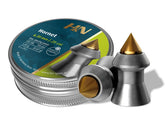 H&N Hornet pellets in blister pack front view for easy transport and quick access.