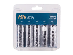 H&N Sport Slug HP II Sampler pack shot shows five slug types for testing.